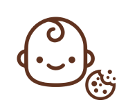 Baby snack icon